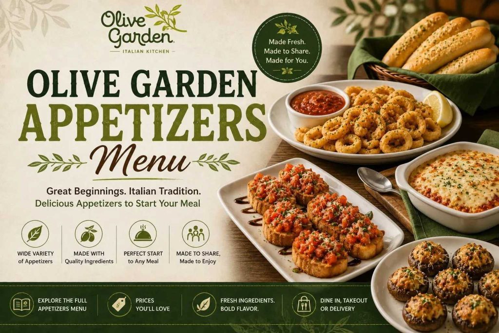 Olive Garden Appetizers Menu