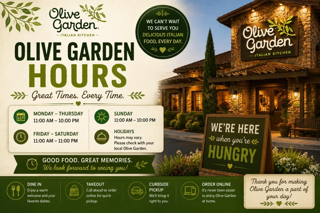 Olive Garden Hours