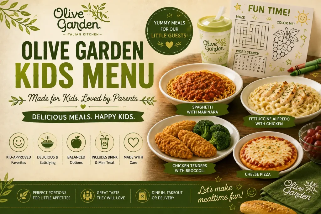 Olive Garden Kids Menu