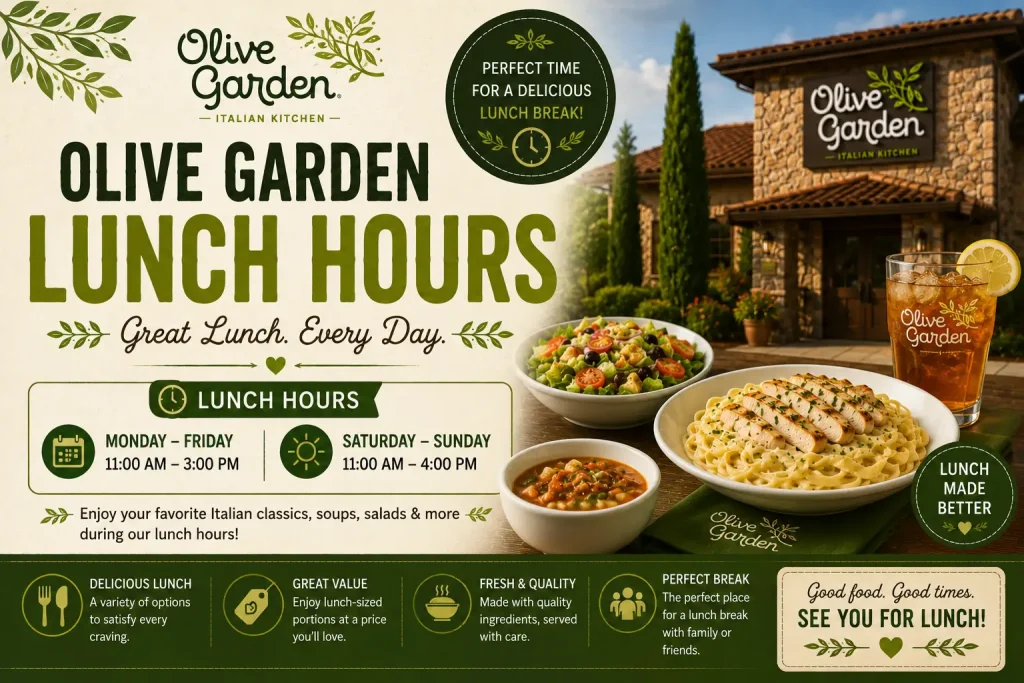 Olive Garden Lunch Hours