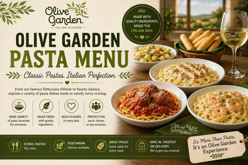 Olive Garden Pasta Menu